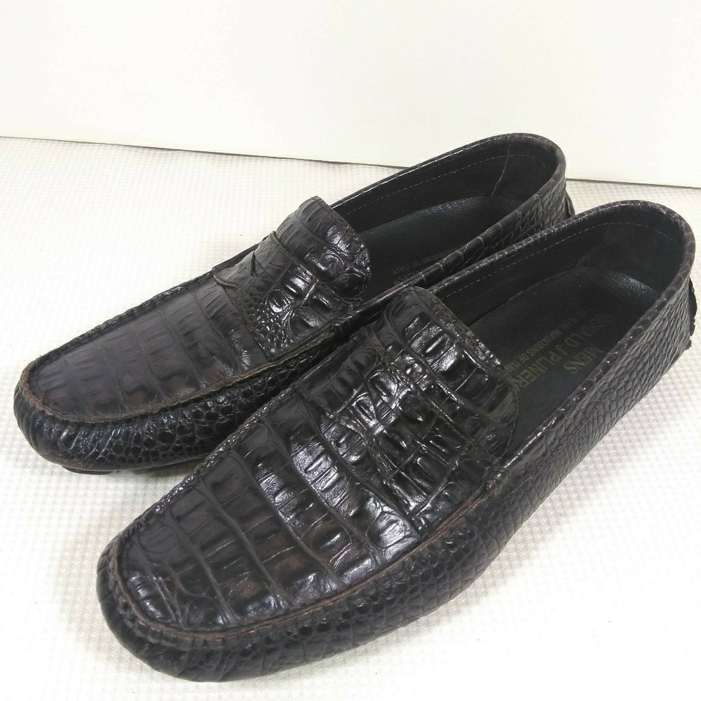 Donald J Pliner Men Maroon Driving Shoes Size  9.5